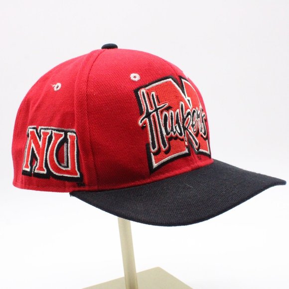 Vintage Nebraska Cornhuskers Zephyr Grafx Fitted Hat 7 1/2 Big Logo Embroidered - Picture 2 of 9